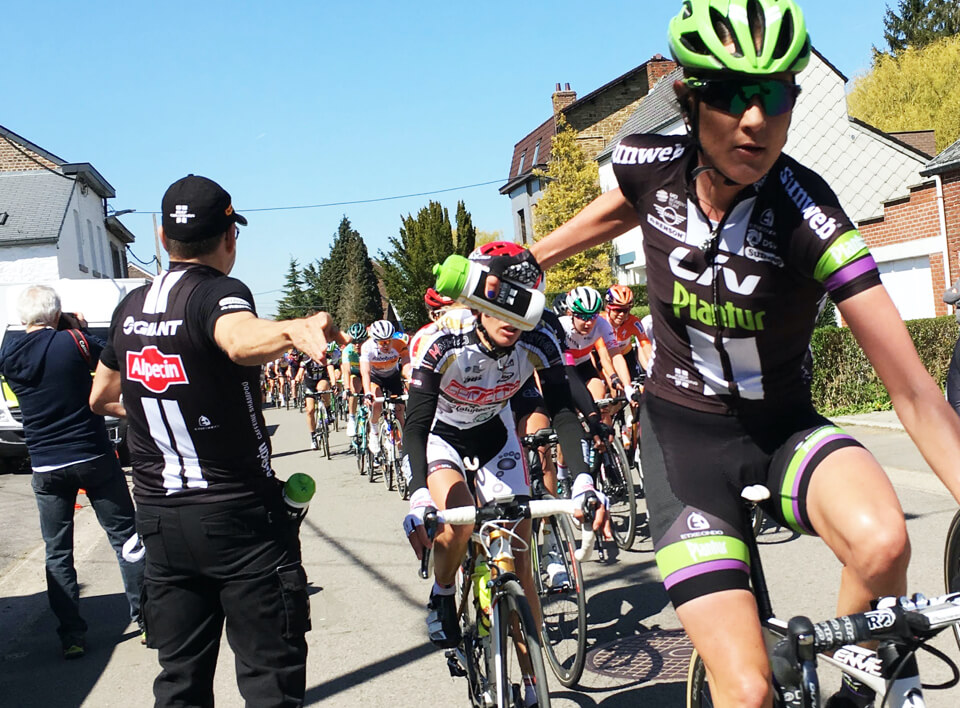 Woman Cyclist at Spring Classic Tour