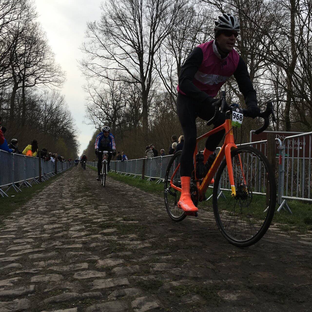 This afternoon we’ll ride a course designed by Phil Anderson that takes in some nice smaller roads, laneways and sections of the Paris Roubaix Challenge and race route.