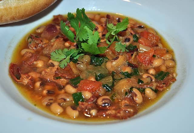 Spanish Black Peas Dish