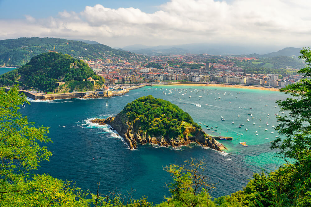 Turquoise bay of San Sebastian