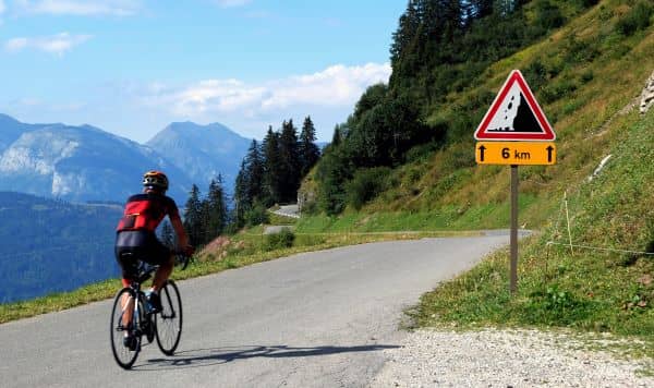 Col de joux plane warning sign