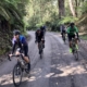 Cyclists at Acheron way.