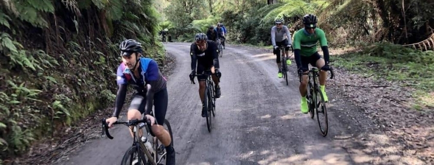 Cyclists at Acheron way.