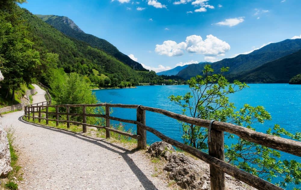 Drav river cycling path.