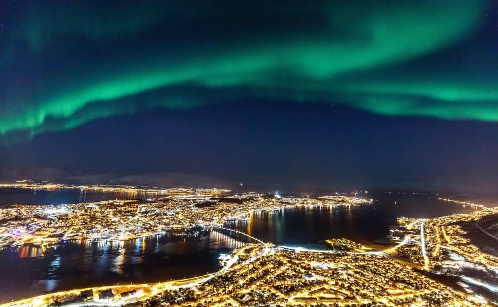 Tromsø is a popular destination for those seeking the northern lights (aurora borealis).