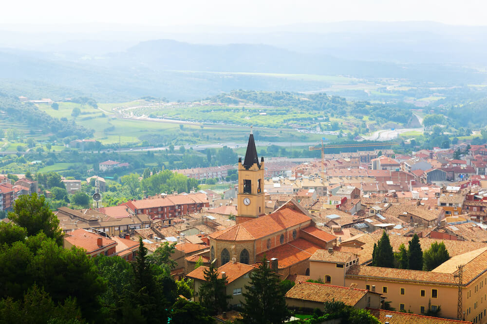 View of Berga in Pyrenees